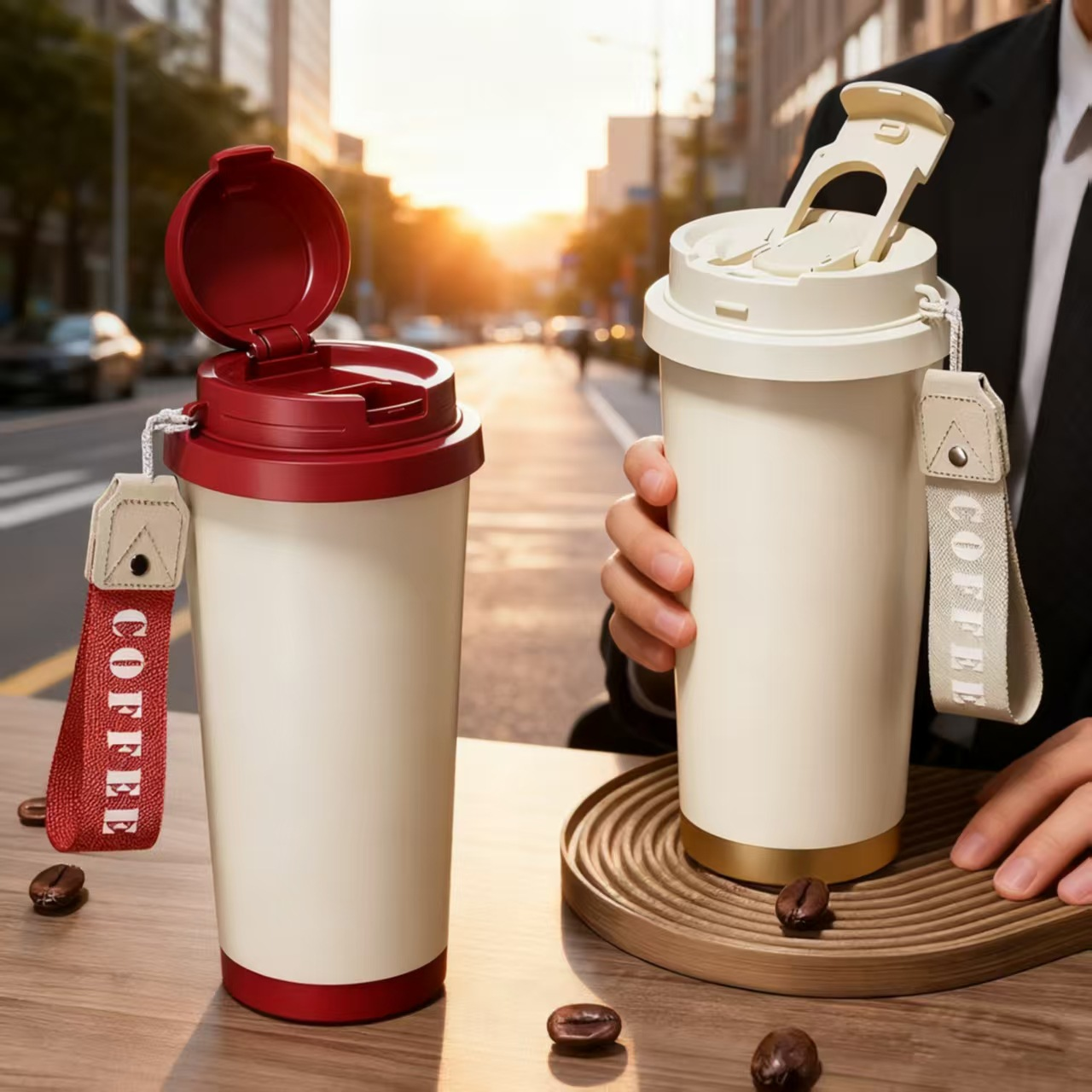 Sports Equipment With Names - Custom Logo Name Thermos 500ML Vacuum