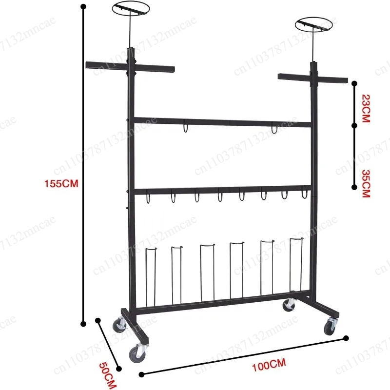 Sports Equipment Storage - Metal Drying Storage Rack Display Stand