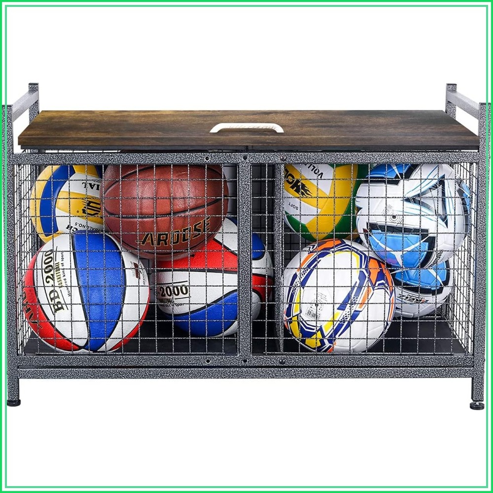 Sports Equipment Storage - Rolling Ball Storage Cart, Sports Equipment