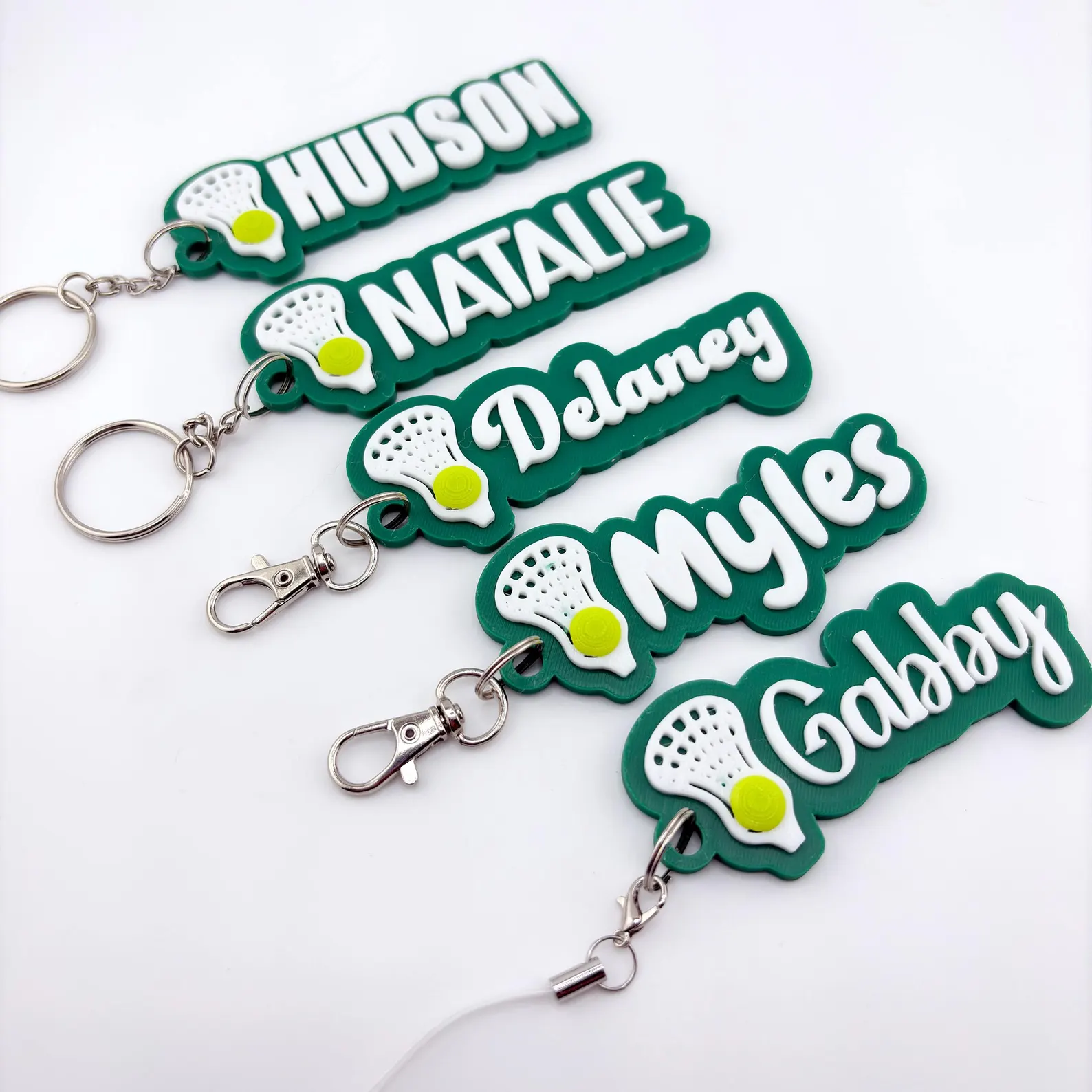 Sports Equipment With Names - Personalized Name Tag Keychain Youth Sports
