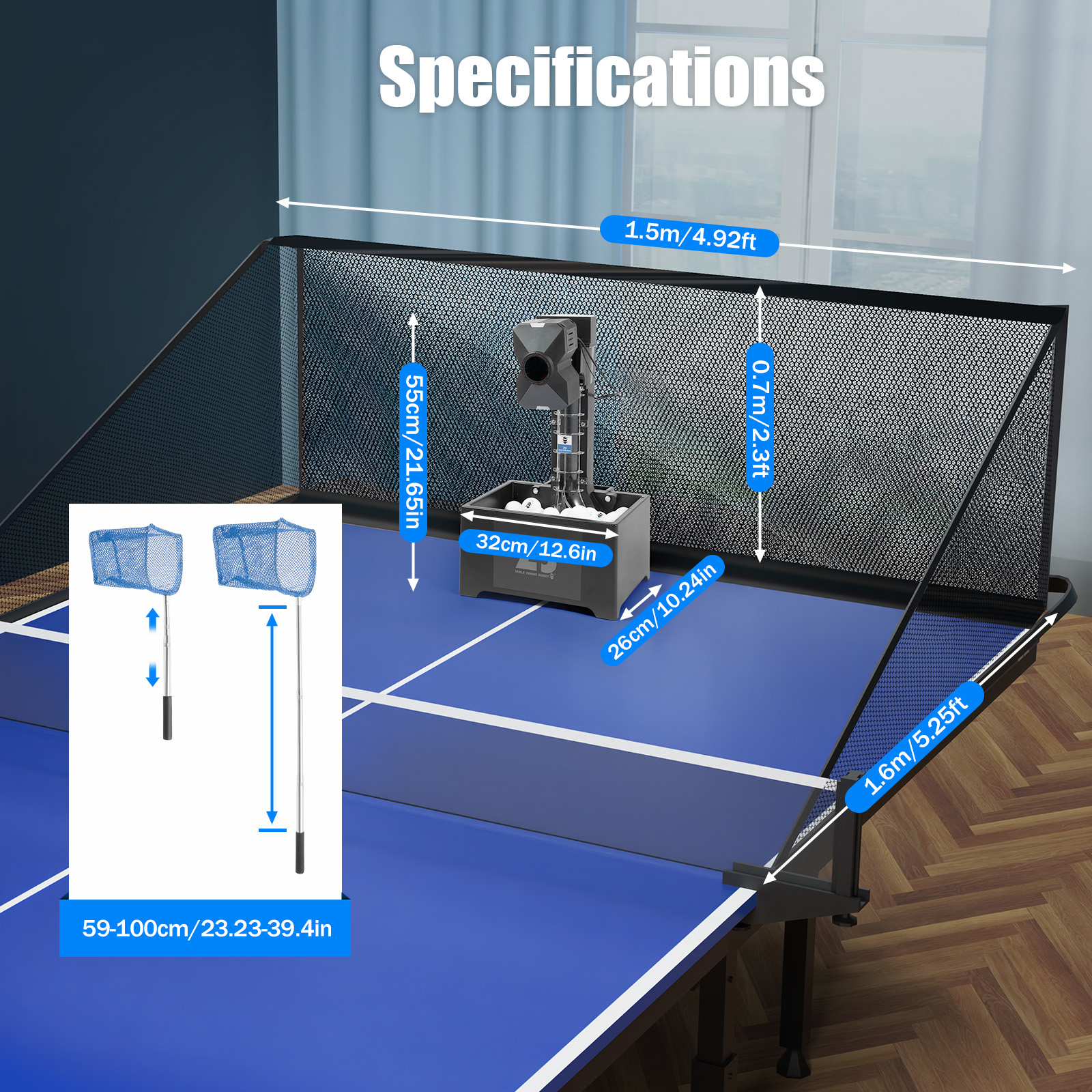 Table Tennis Robot with Net&10 – Ping Pong Ball Set Bewertung und Preis