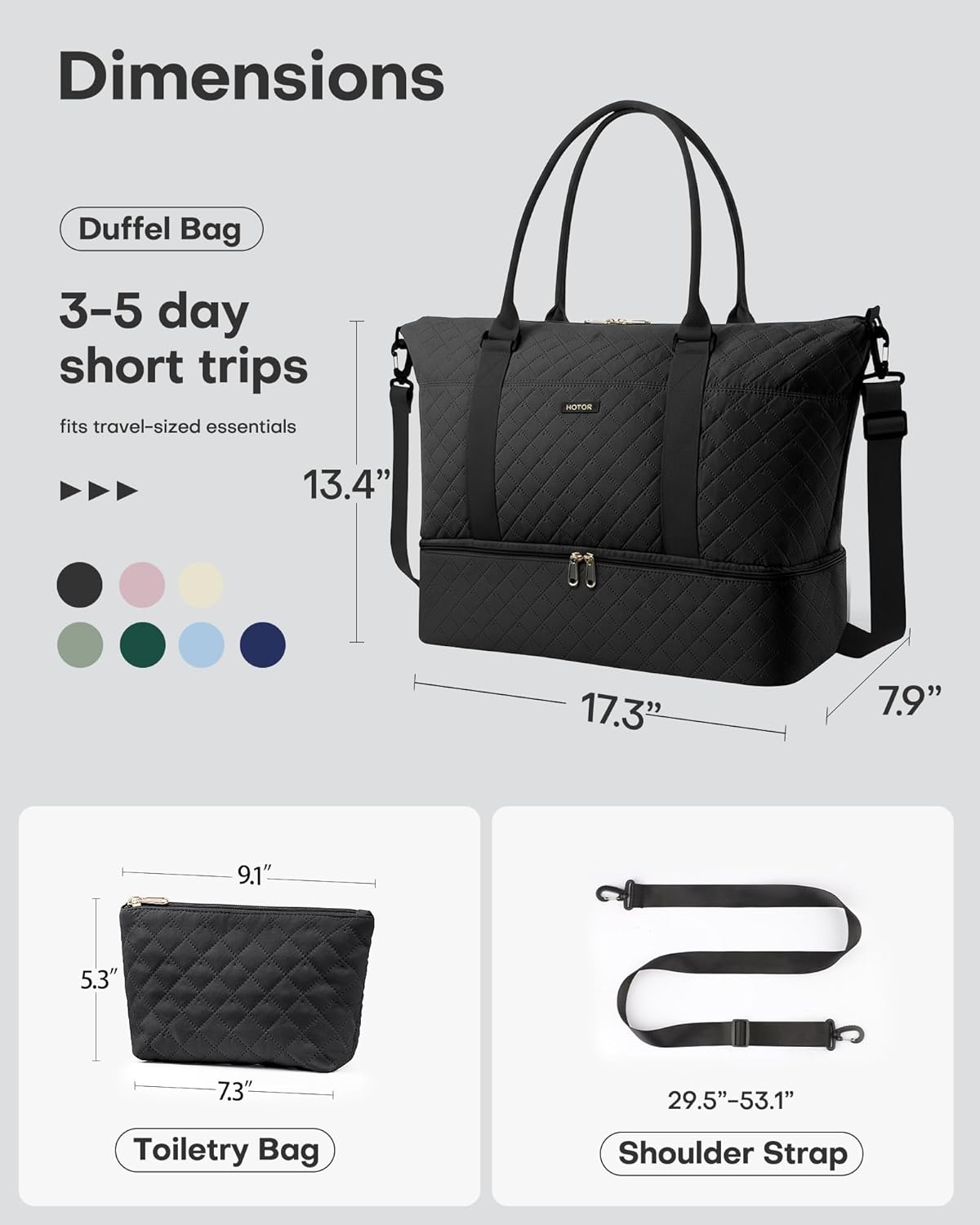 HOTOR Travel Duffel Bag - Week – Sports Equipment Storage Bewertung und Preis