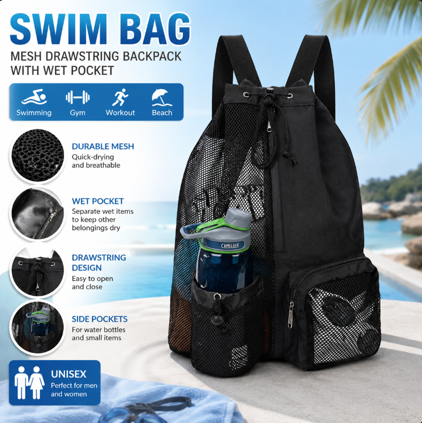 Drawstring Beach Storage Bag M – Sports Equipment Storage Bewertung und Preis