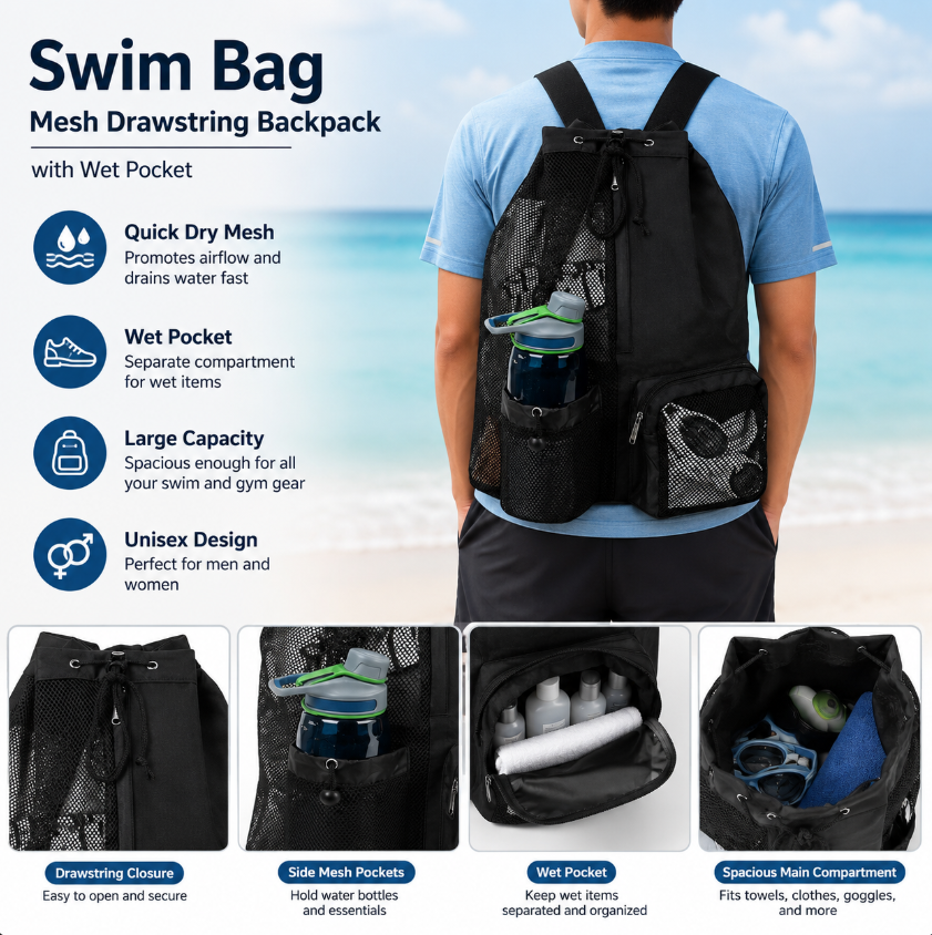 Drawstring Beach Storage Bag M – Sports Equipment Storage Bewertung und Preis