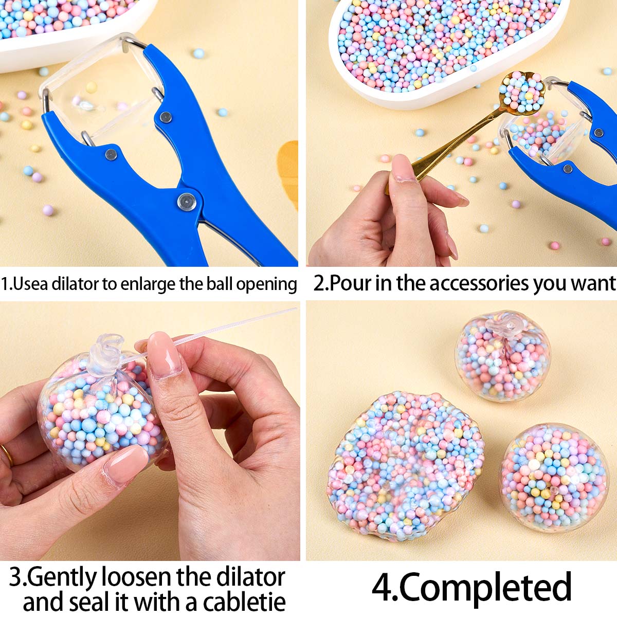Clear Stress Ball Kit DIY Squi – Bocce Ball Set Bewertung und Preis