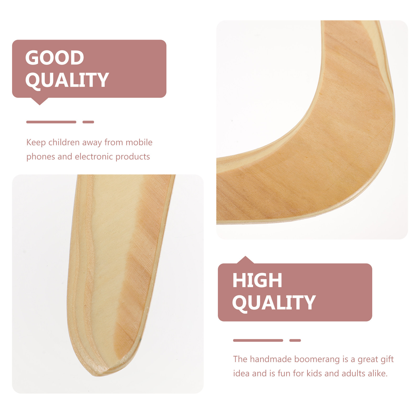 1Pcs Boomerang Wooden Outdoor  – Sports Equipment Kids Bewertung und Preis