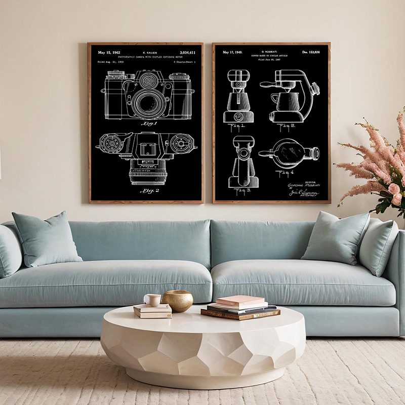 Patent Black And White poster  – Sports Equipment Drawing Bewertung und Preis