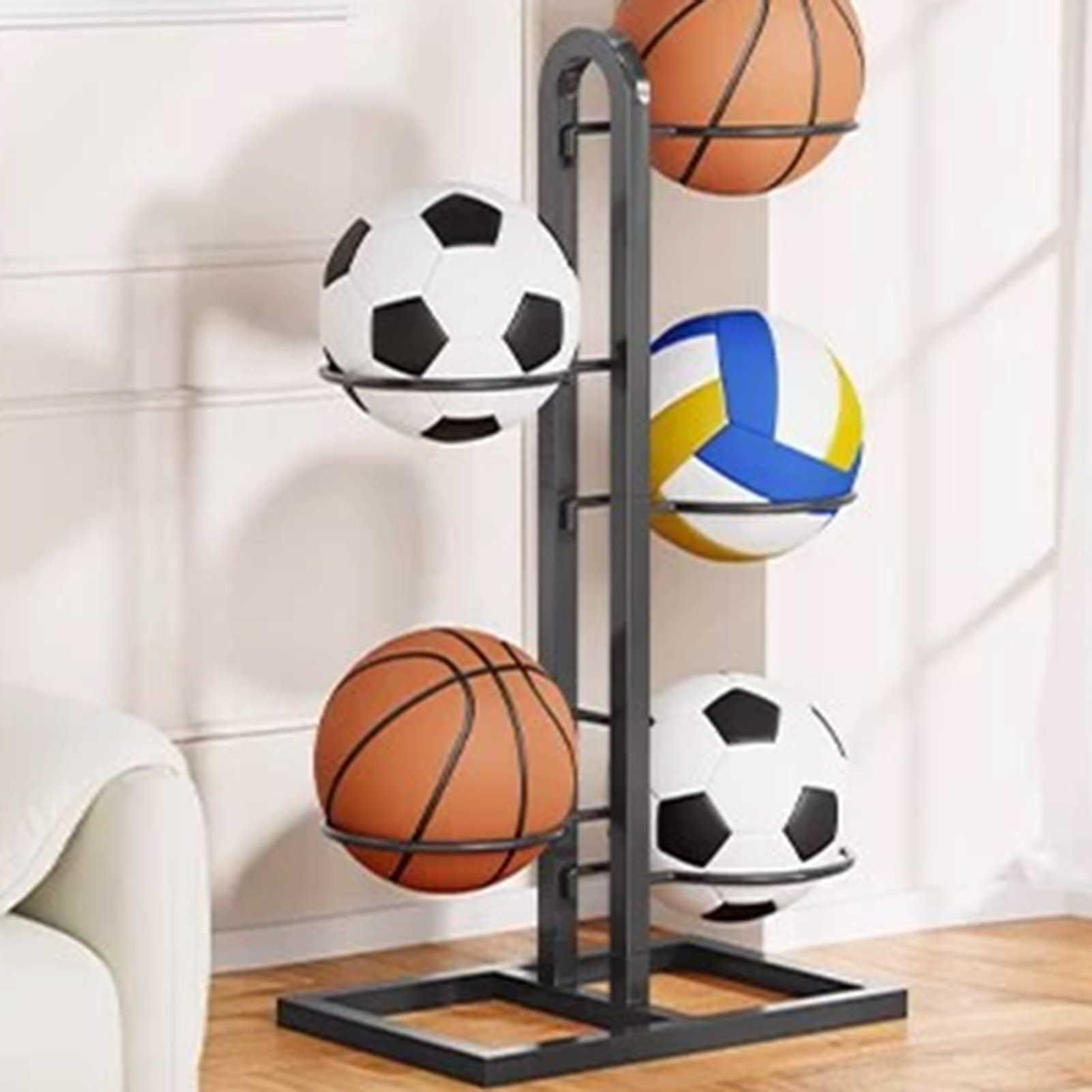 Foldable Basketball Rack Multi – Sports Equipment Organizer Bewertung und Preis