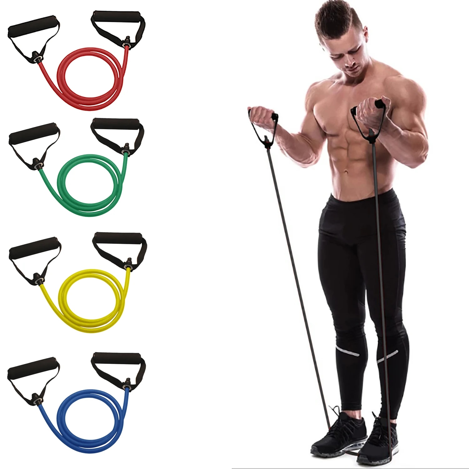 Resistance Bands With Handles, – Sports Equipment At Home Bewertung und Preis