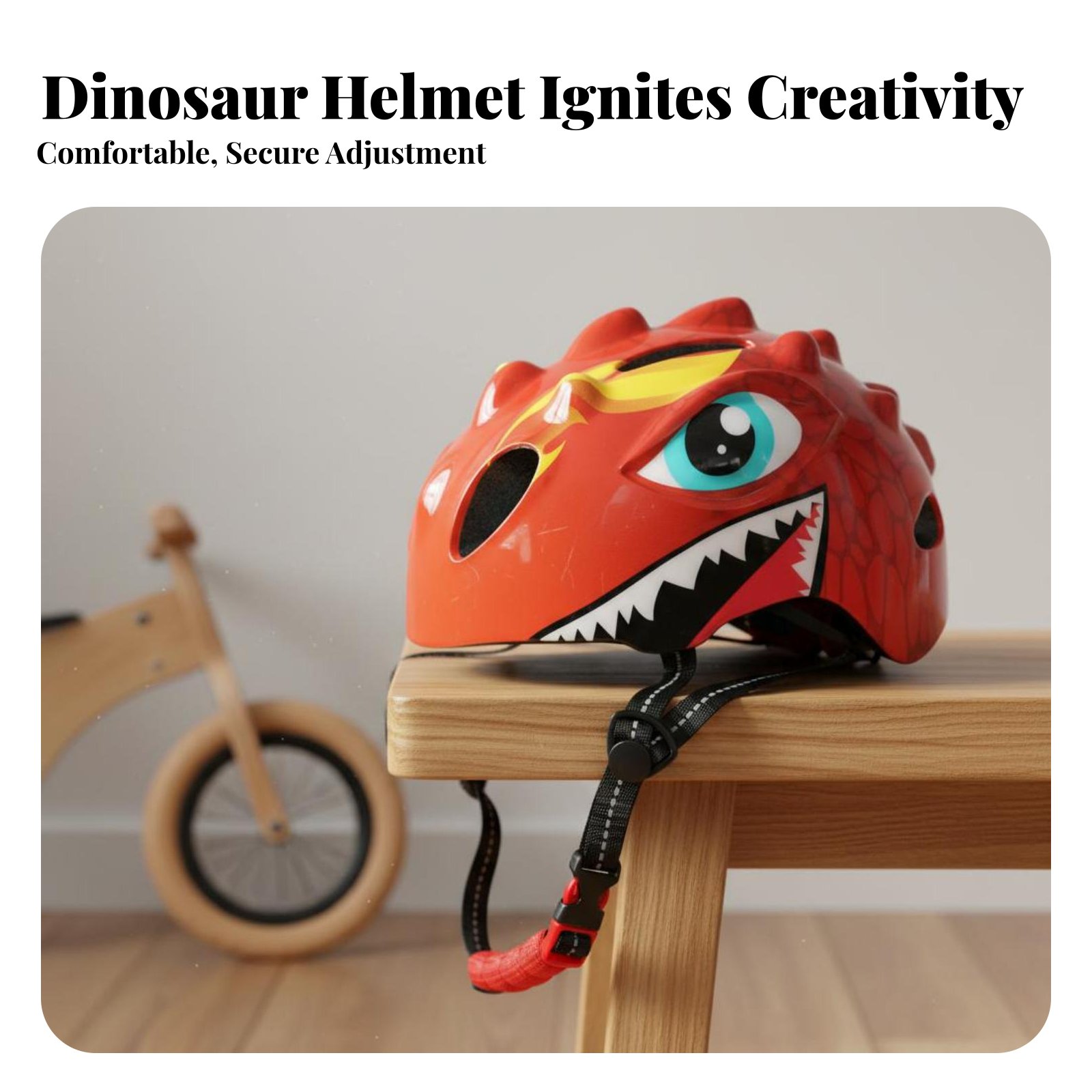 Cartoon Dinosaur Helmet Versat – Sports Equipment Kids Bewertung und Preis