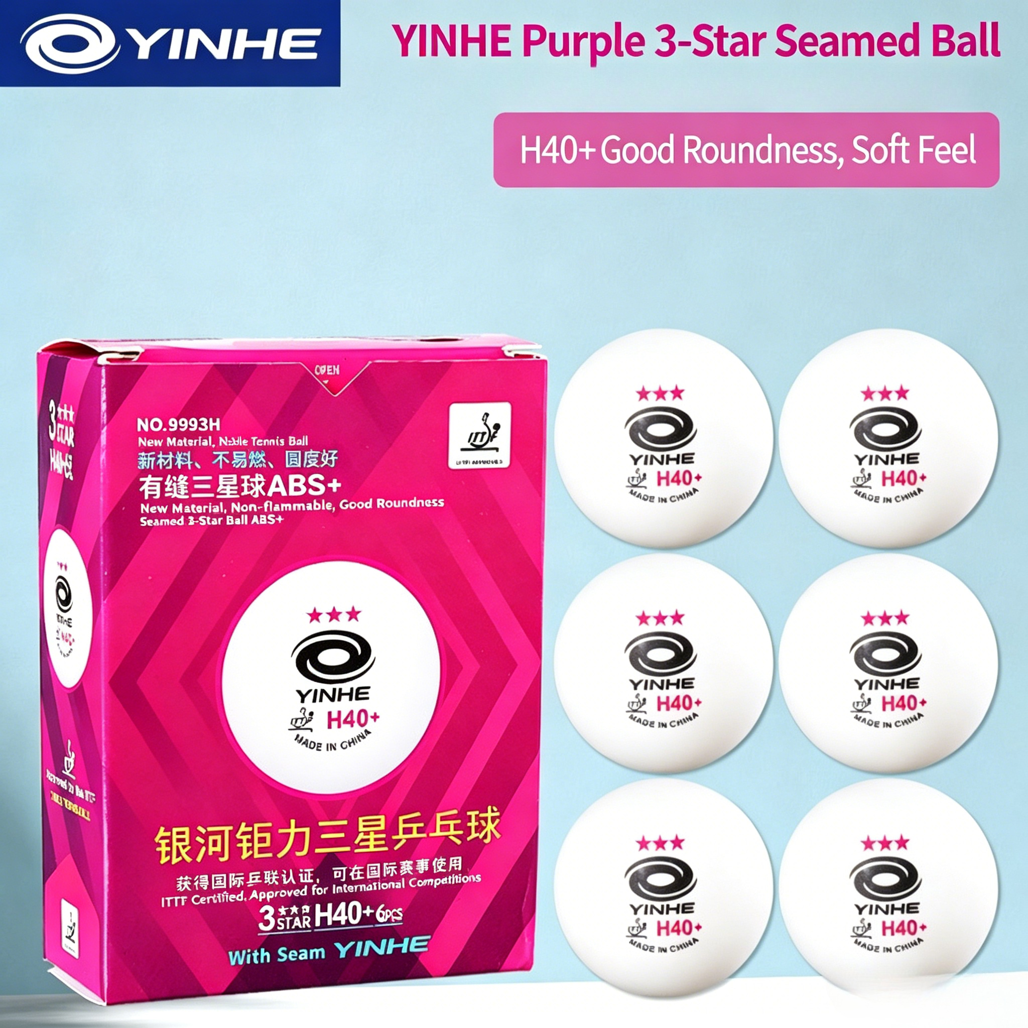 YINHE H40+/Y40+ Seamed Table T – Ping Pong Ball Set Bewertung und Preis