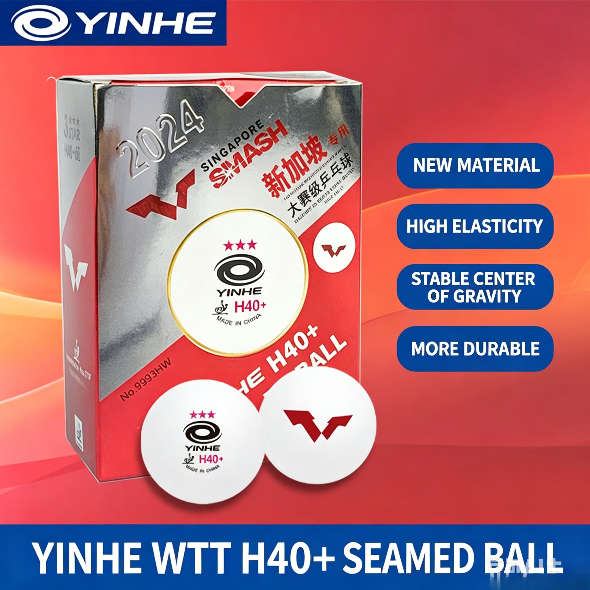 YINHE WTT H40+ Seamed Table Te – Ping Pong Ball Set Bewertung und Preis