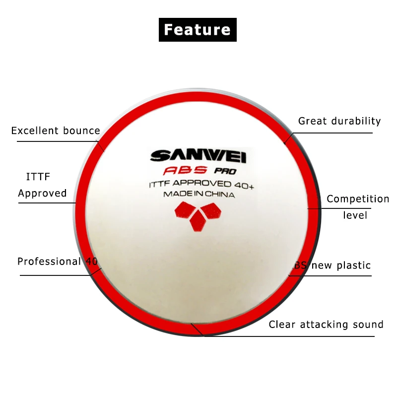 3Stars SANWEI ABS PRO 40+ Tabl – Ping Pong Ball Set Bewertung und Preis