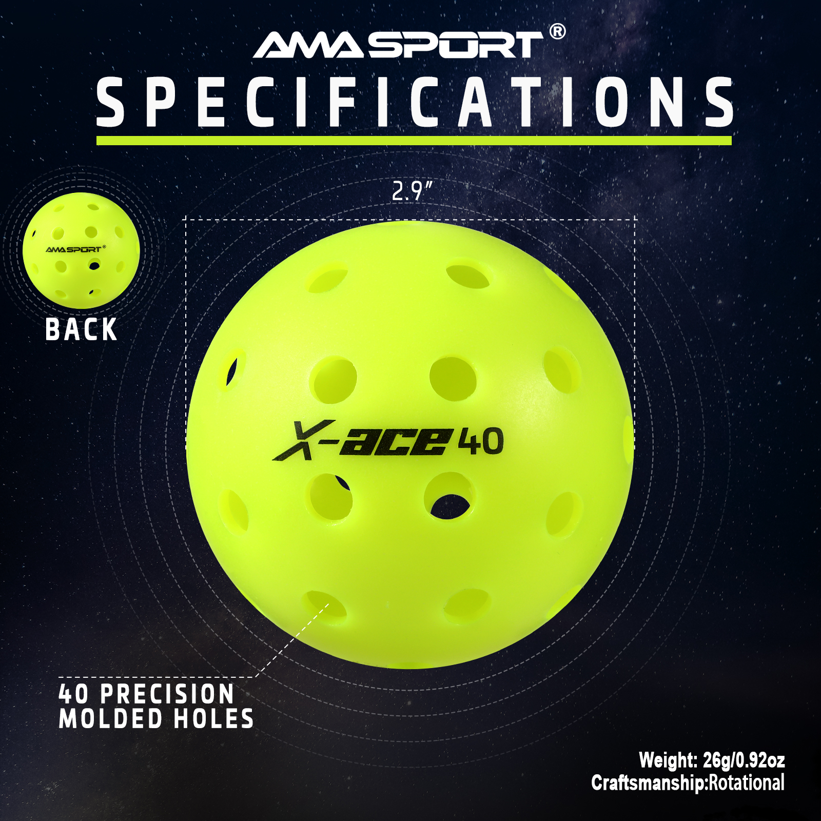 AMASPORT Pickleball Balls X-AC – Bocce Ball Set Bewertung und Preis