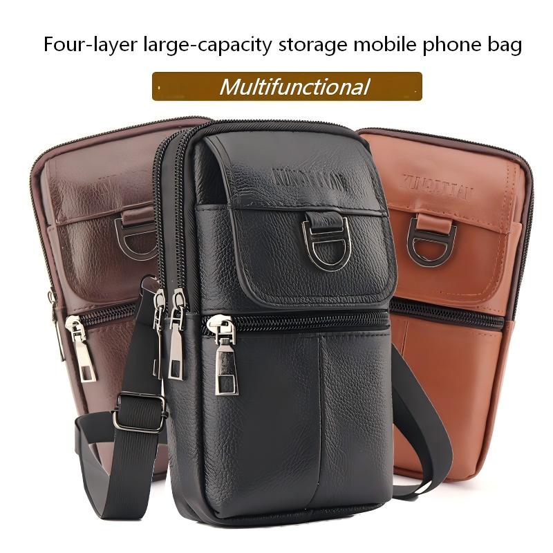 Men's Leather Waist Bag - Larg – Sports Equipment Storage Bewertung und Preis