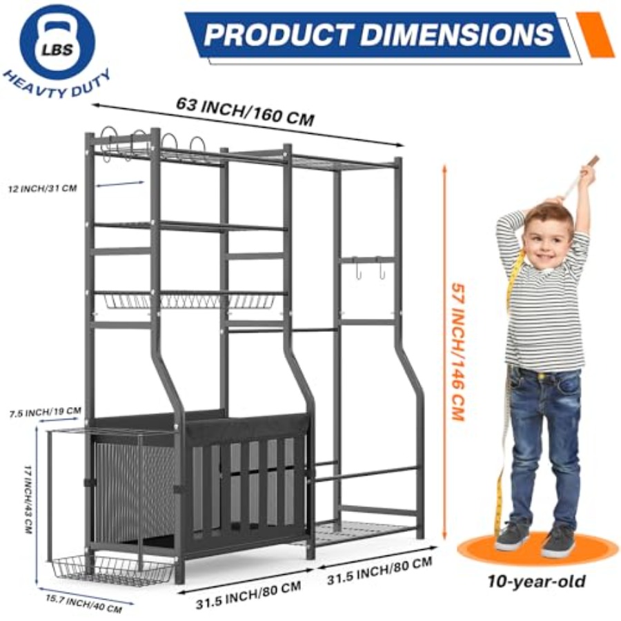 Heavy Duty Garage Sports Equip – Sports Equipment Storage Bewertung und Preis
